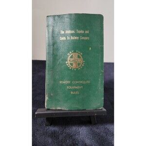 1970 Santa Fe Remote Controlled Equipment Rules In Binder Santa Fe Railway Vntg